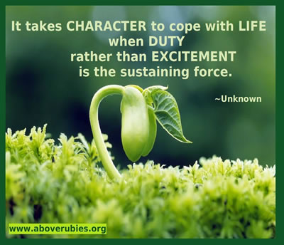 it takes character