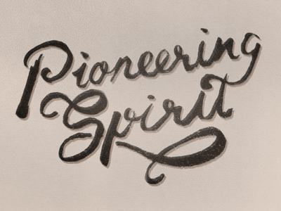 pioneering spirit