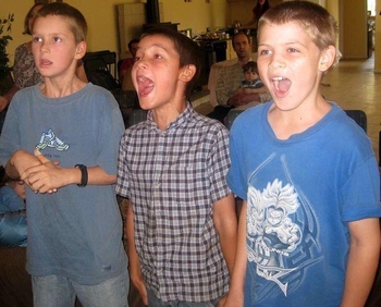 boys singing