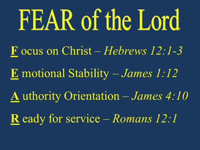 Fear of the Lord