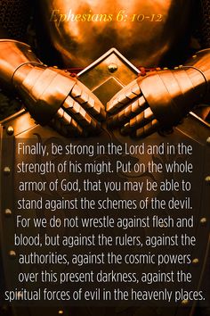  Be strong in the LORD