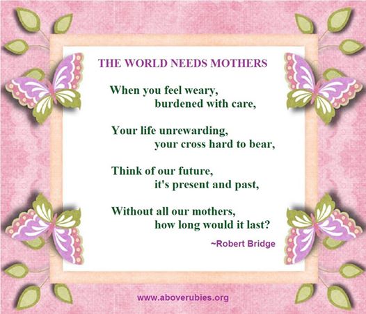 the world needs mothers